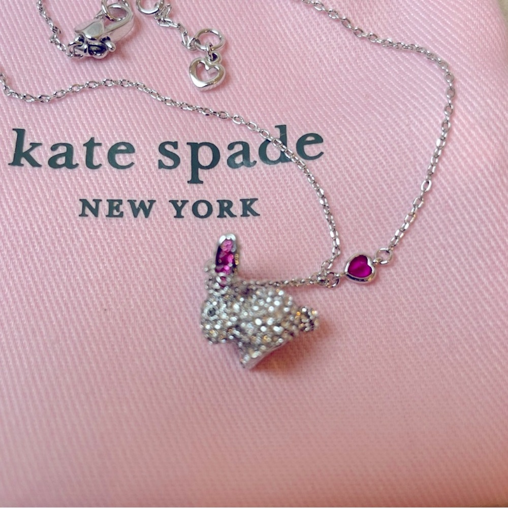 Kate Spade necklace bunny NWT